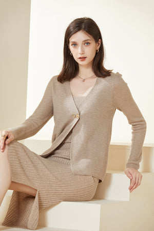 Sylphide | Delilah Stretch Wool Dress and Cardigan Set