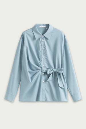 Fansilanen | Elodie Blue Tie Shirt