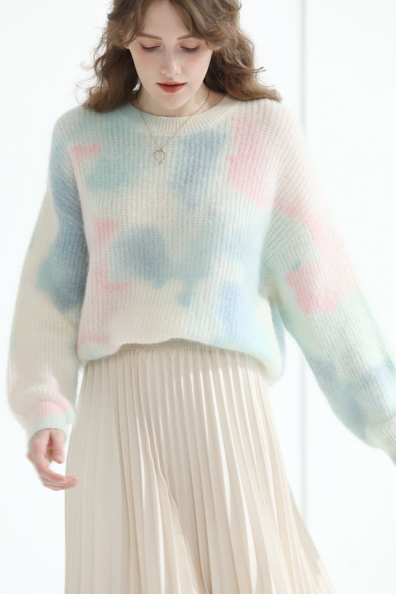 Fangyan | Asrah Multi Color Mohair Sweater