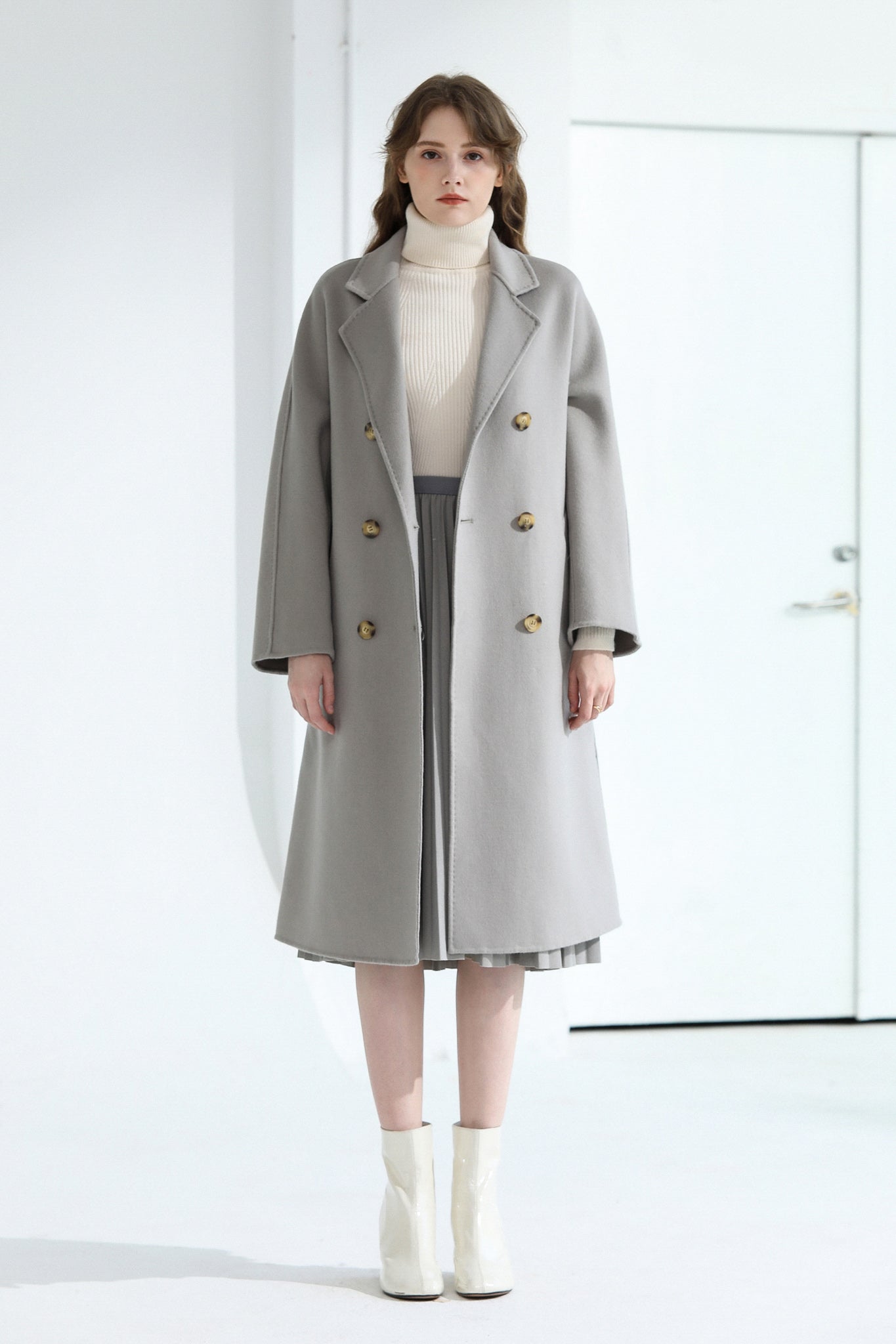 Fangyan | Belle Double Breasted Wool Coat