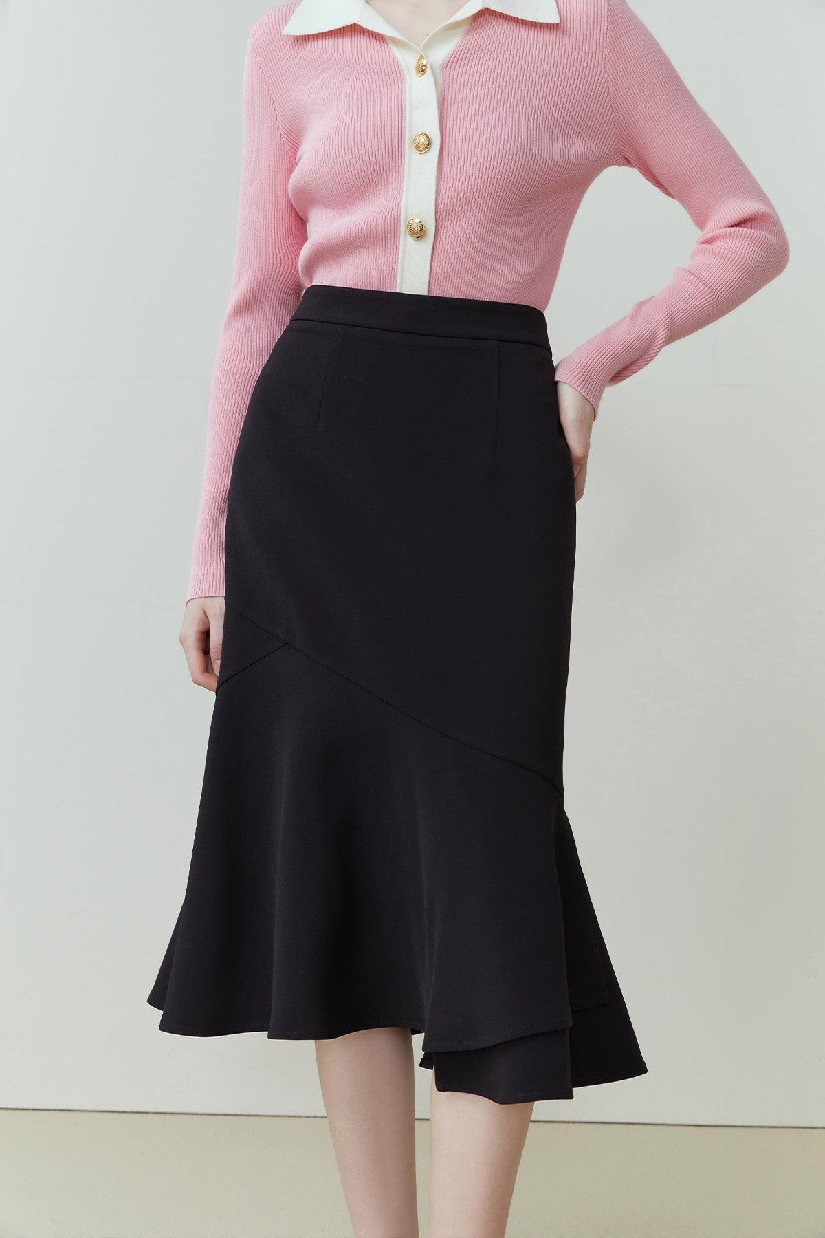 Fansilanen | Aeryn Black Fishtail Skirt