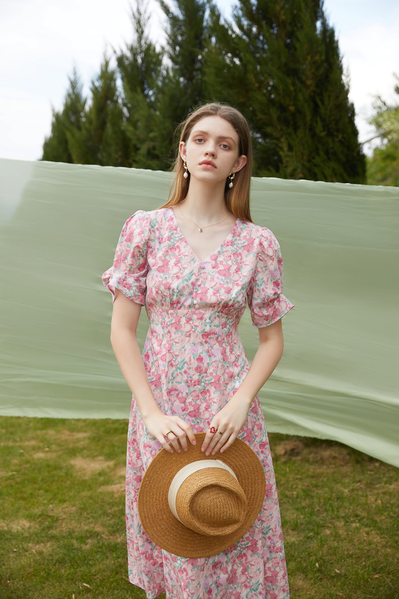 faithfull vittoria midi dress Faithfull The Brand Vittoria Midi Dress - Sol Print