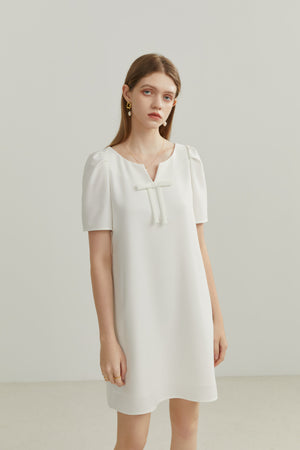 Fansilanen | Filia White Straight Mini Dress