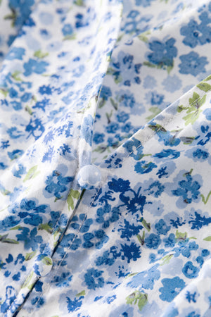 Fansilanen | Hulda Blue Print Puff Dress