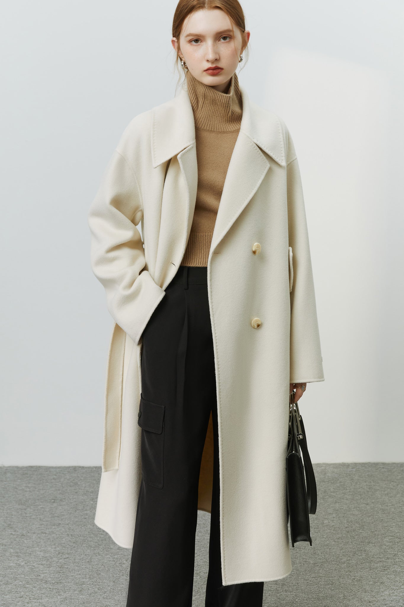 Fansilanen | Kestyn Cream Lapel Wool Coat