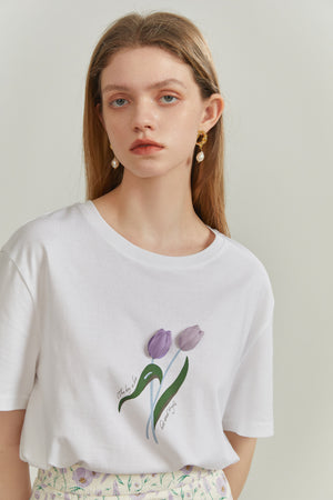 Fansilanen | Kiki Tulip Cotton T shirt