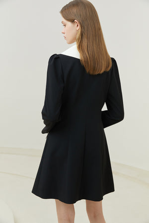 Fansilanen | Maegan Black Mini Suit Dress