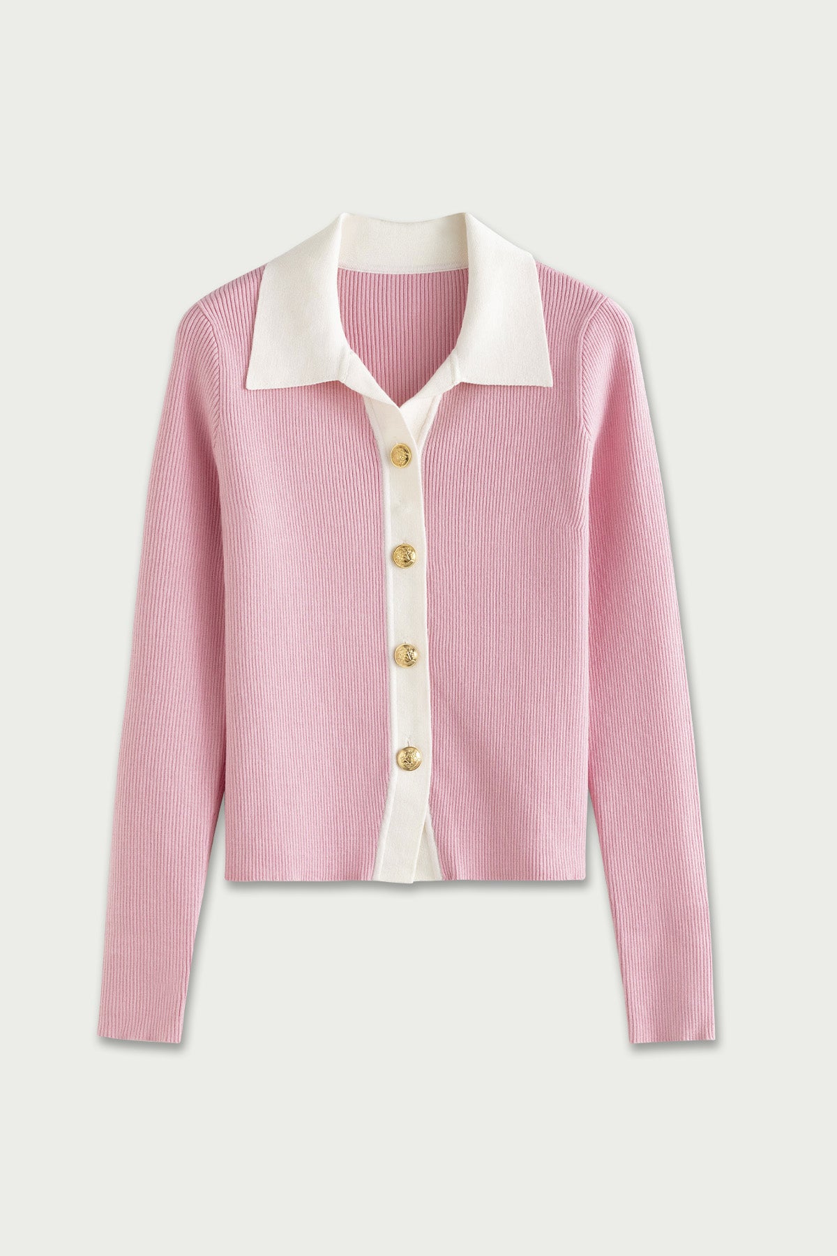Fansilanen | Ysandre Pink Polo Knitted Top