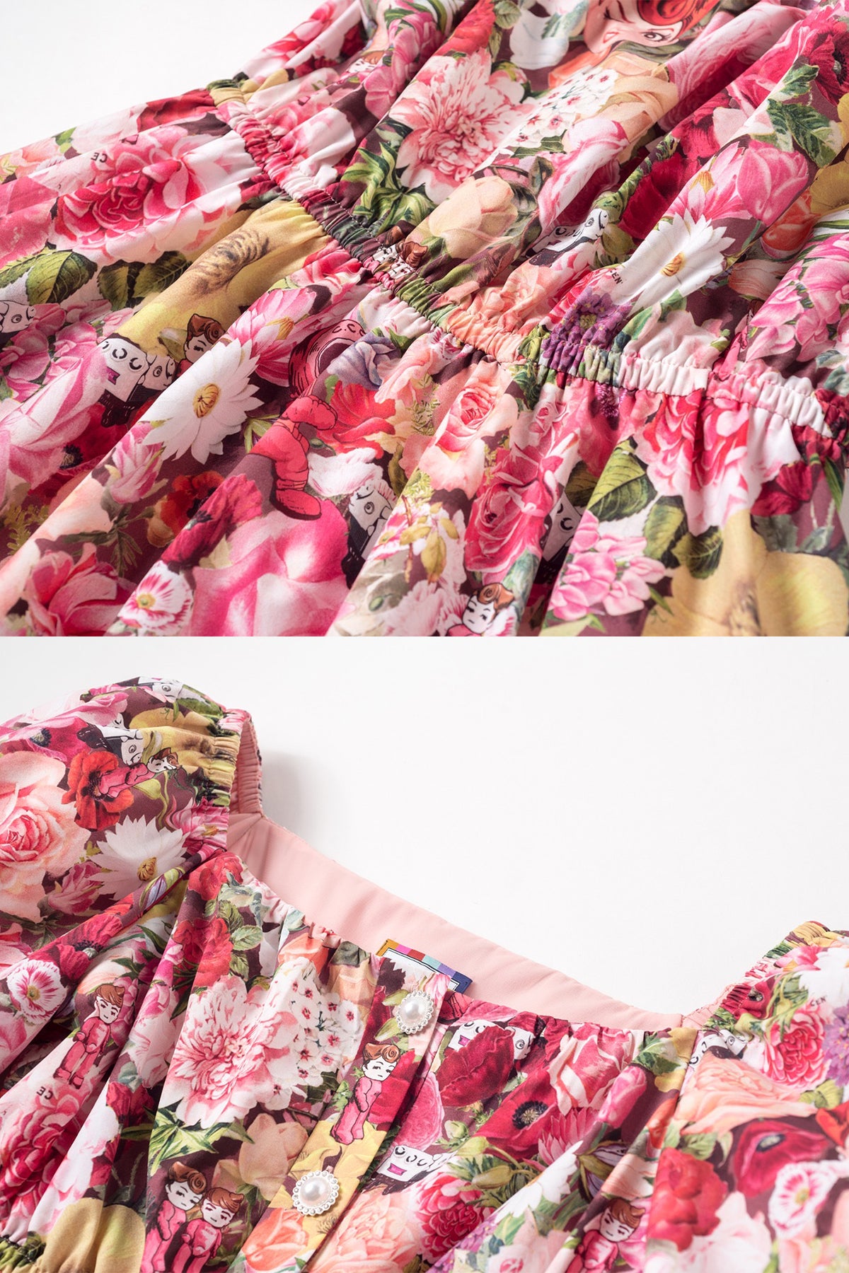 Mukzin | Floral Print Bubble Dress- Adentrue In Space – Fangyan