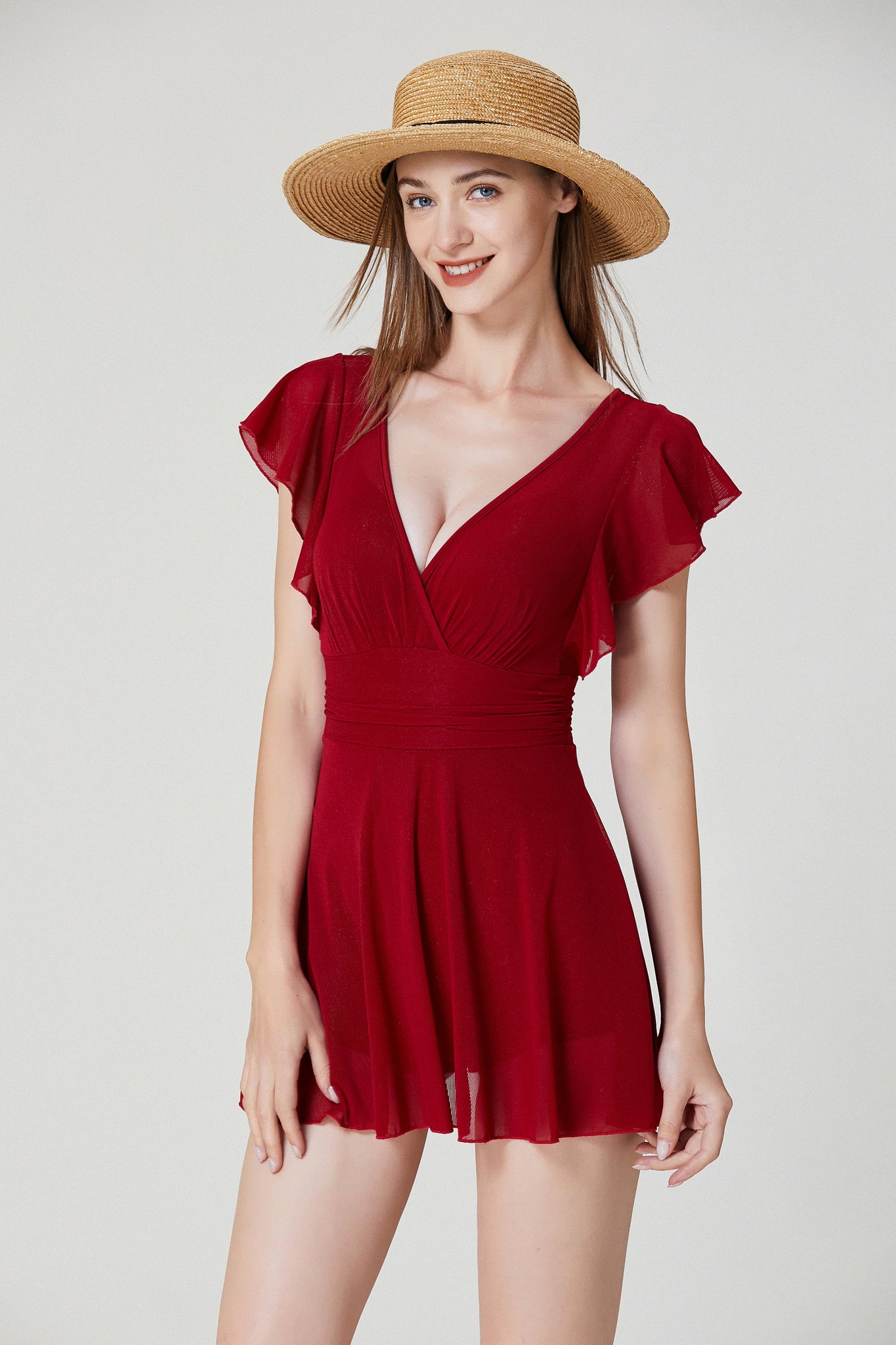 Sylphide | Giada Red One-Piece Swimsuit