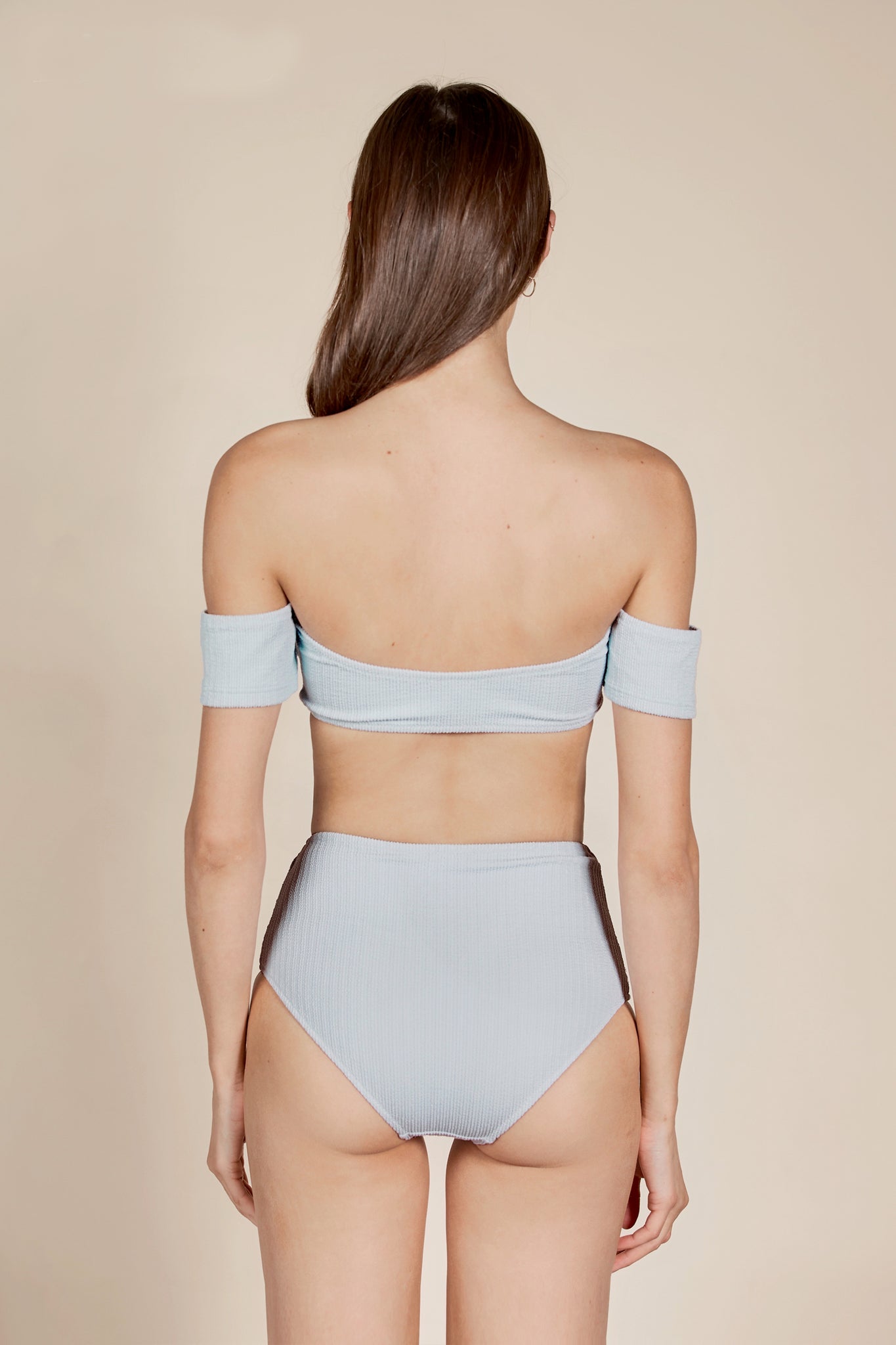 Limone | Heather Off Shoulder Two-Piece Bikini Set