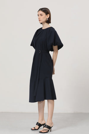 LINDONG | Nnon Puff Sleeves Dress