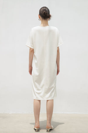 LINDONG | Delia Belted Short Sleeves Dress