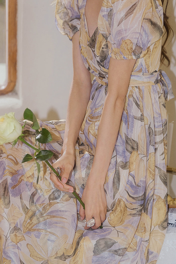 ST | Liliiflora Puff Maxi Dress