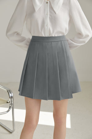 Fansilanen | Lina Gray Pleated Skirt