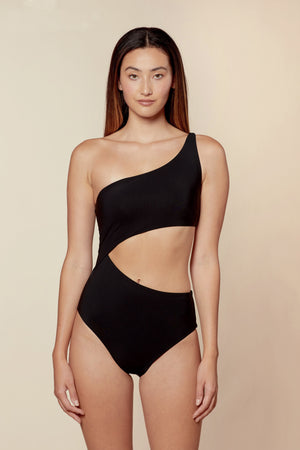 Limone | Tuberose Black One-Piece Swimsuit