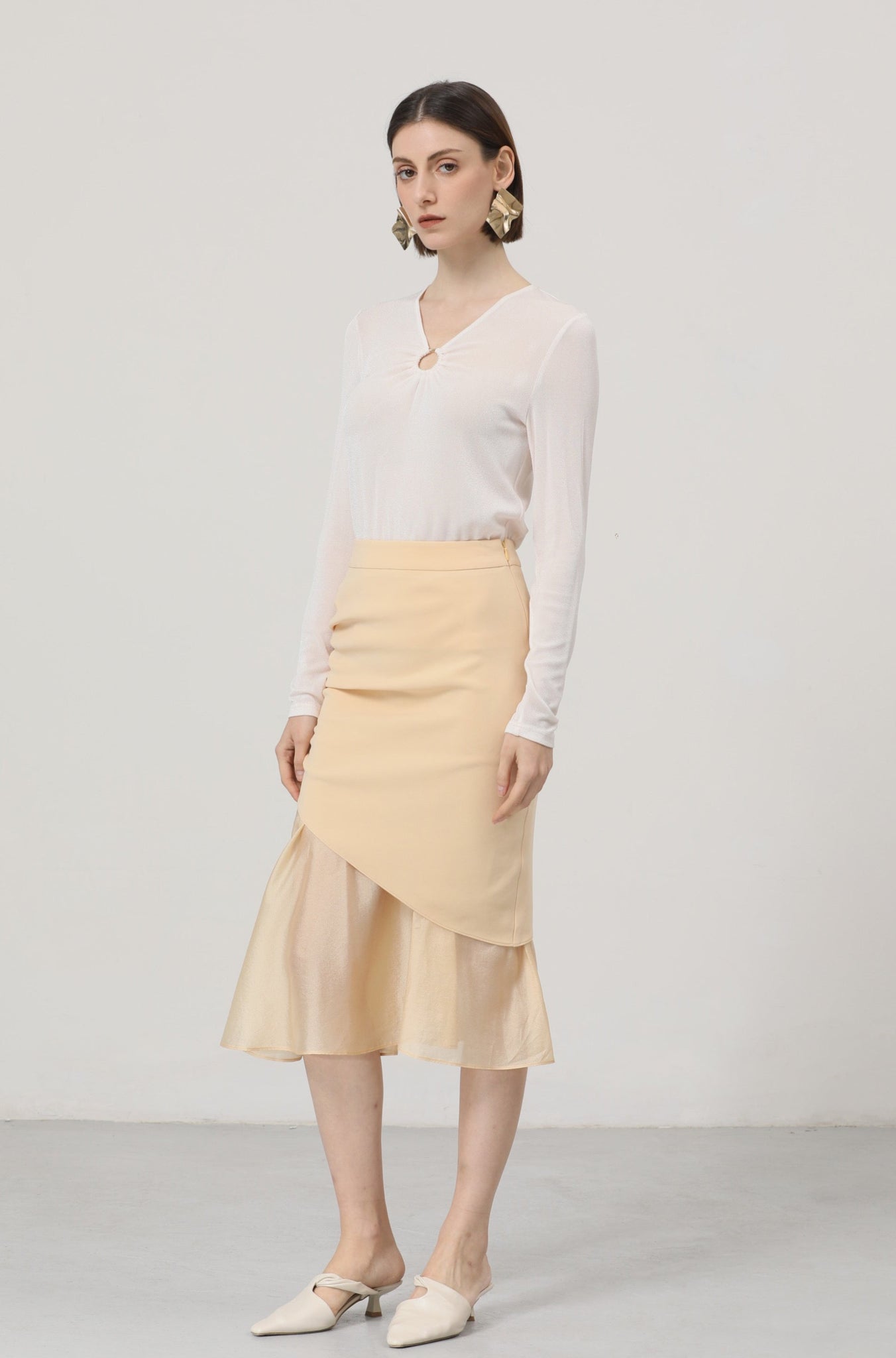 LINDONG | Mira Side Gathered Skirt