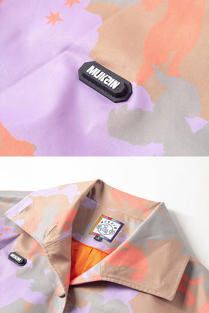 Mukzin | Detachable Belt Bag Print Trench Coat