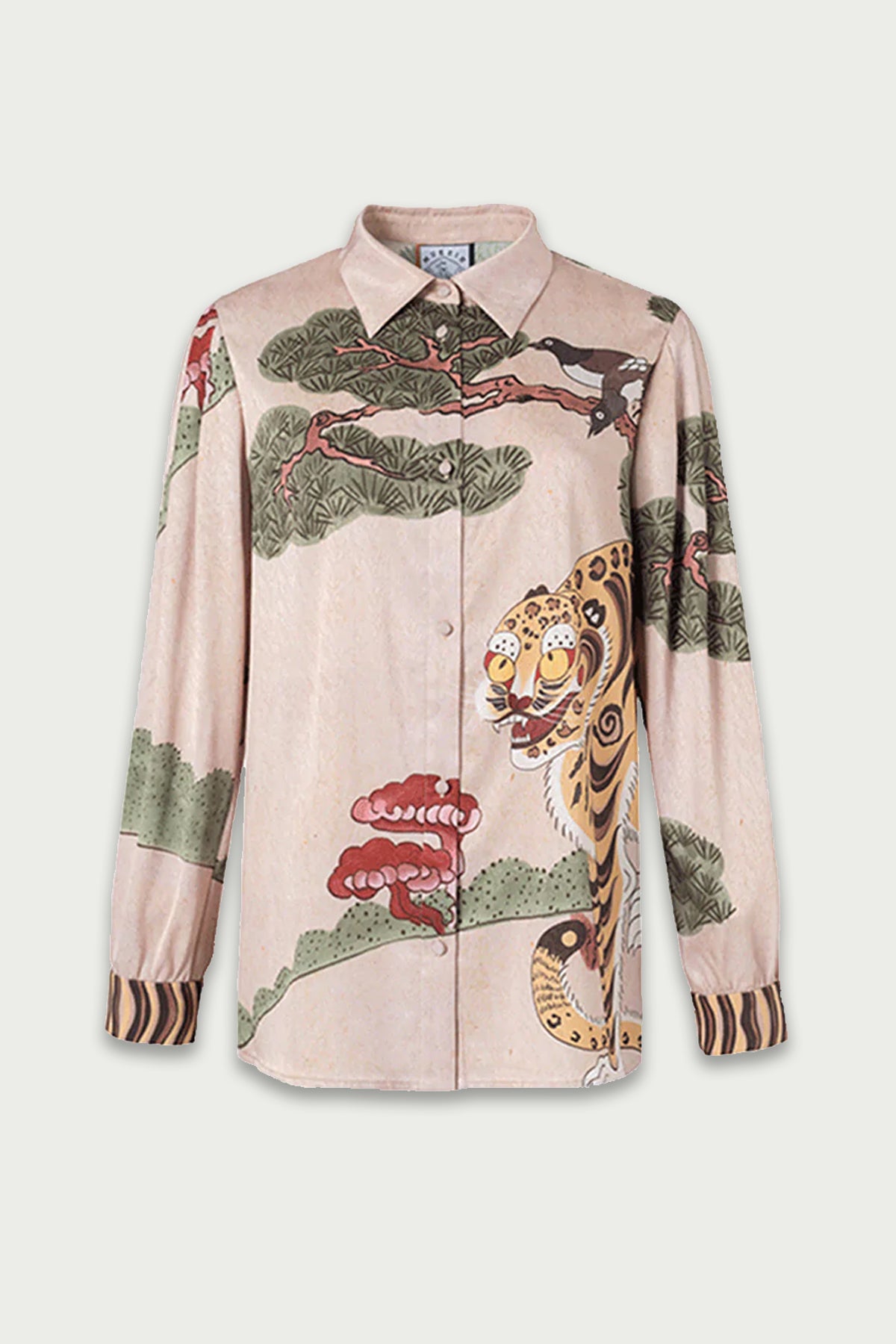 Mukzin | Tiger Painting Oversized Shirt - Jade In The Shadow