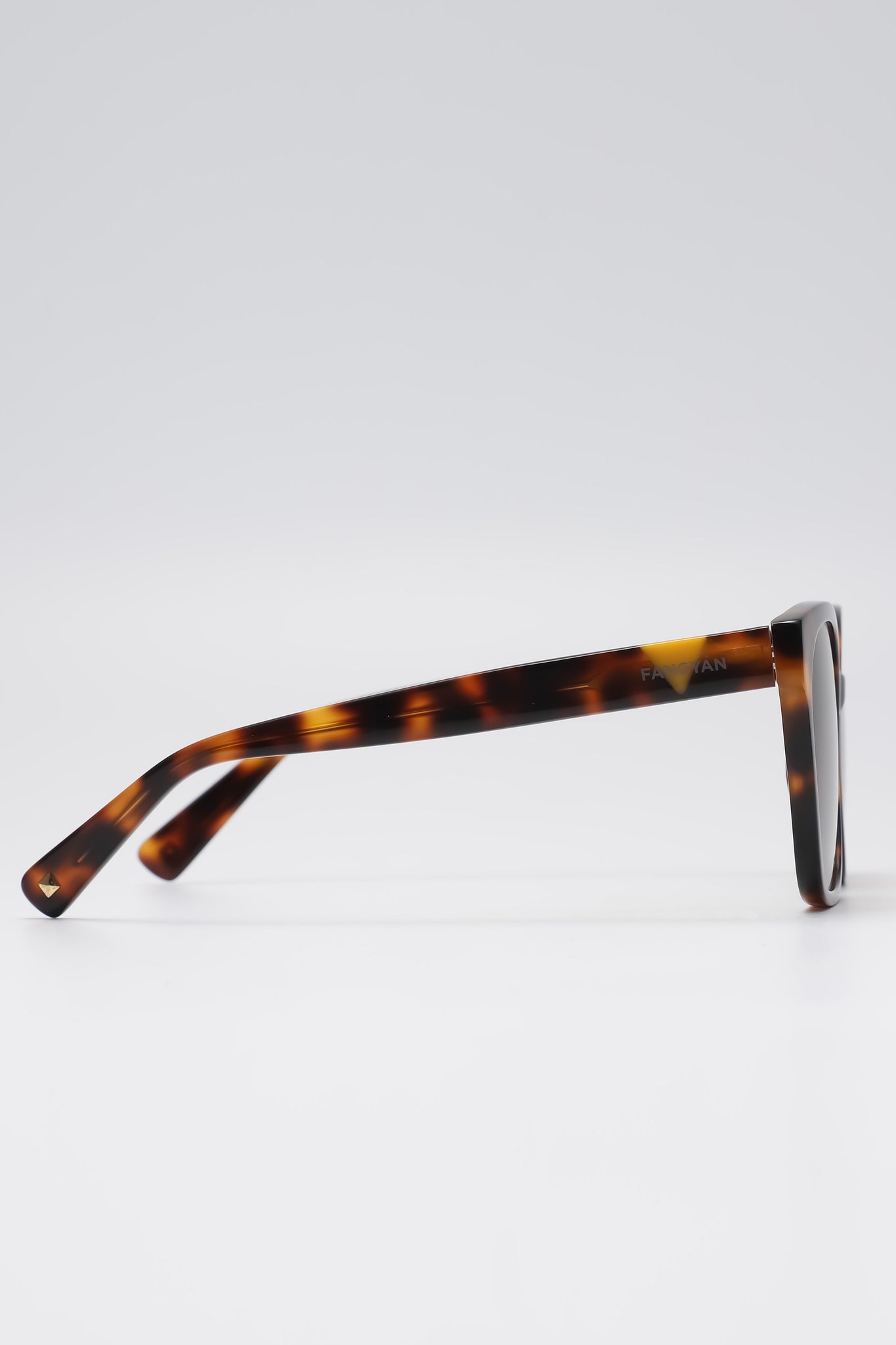 Fangyan | Rectangular Tortoiseshell Brown Sunglasses