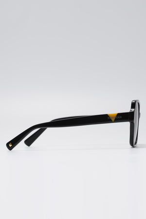 Fangyan | Rectangular Oversized Black Sunglasses
