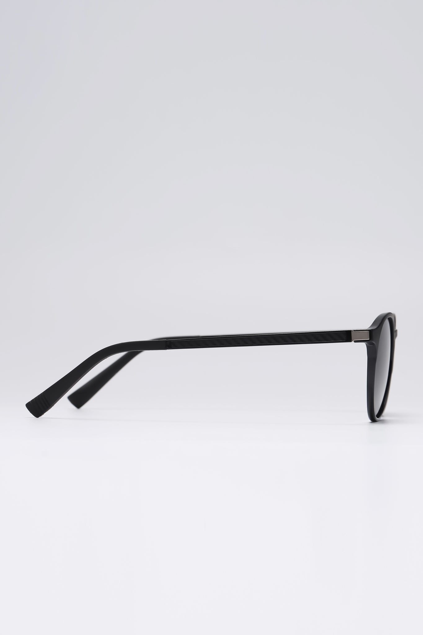 Fangyan | Thin Round Black Sunglasses