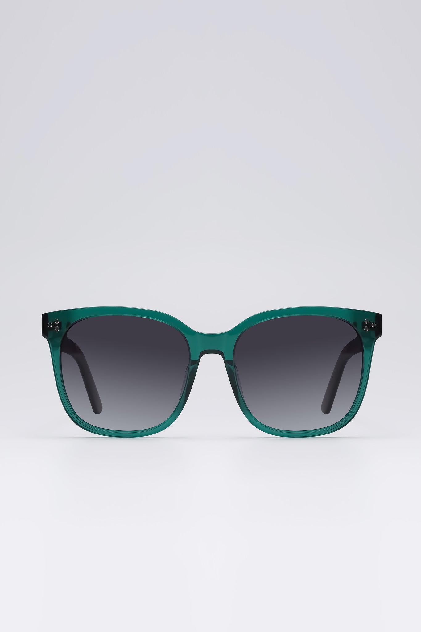 Fangyan | Square-Round Green Sunglasses