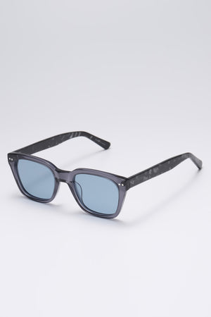 Fangyan | Square Cat-Eye Clear Gray Sunglasses