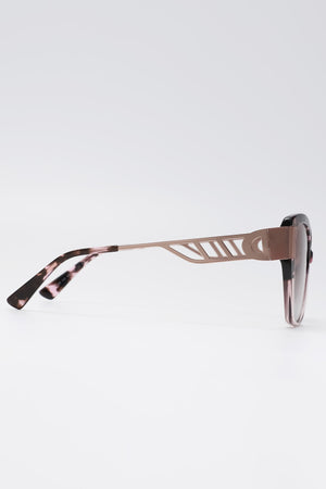 Fangyan | Square Leopard Pink Sunglasses