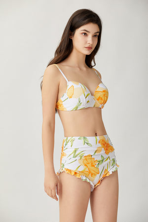 Sylphide | Brigitte Floral Three-Piece Swimsuit