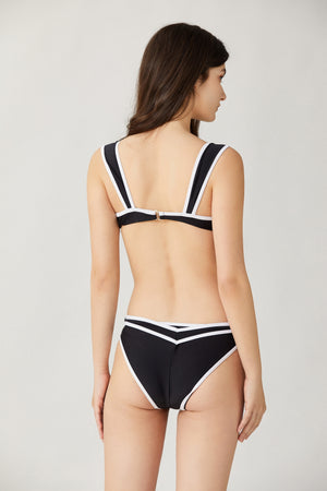 Sylphide | Mallory Black And White Two-Piece Bikini Set