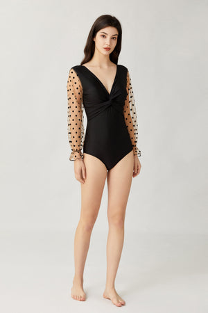 Sylphide | Ninette Black Dots One-Piece Swimsuit