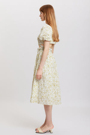 ST | Theaceae Cotton Top And Skirt Set