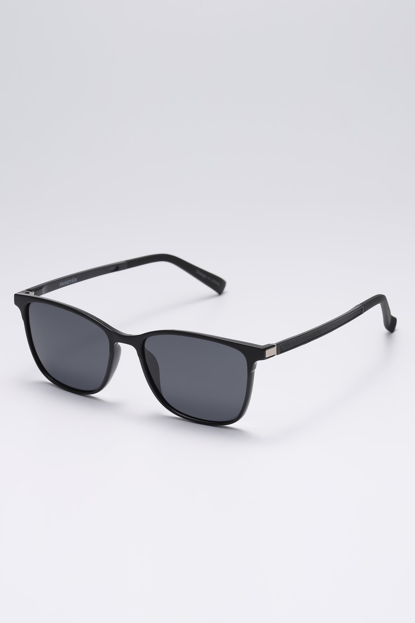 Fangyan | Thin Rectanglar Black Sunglasses
