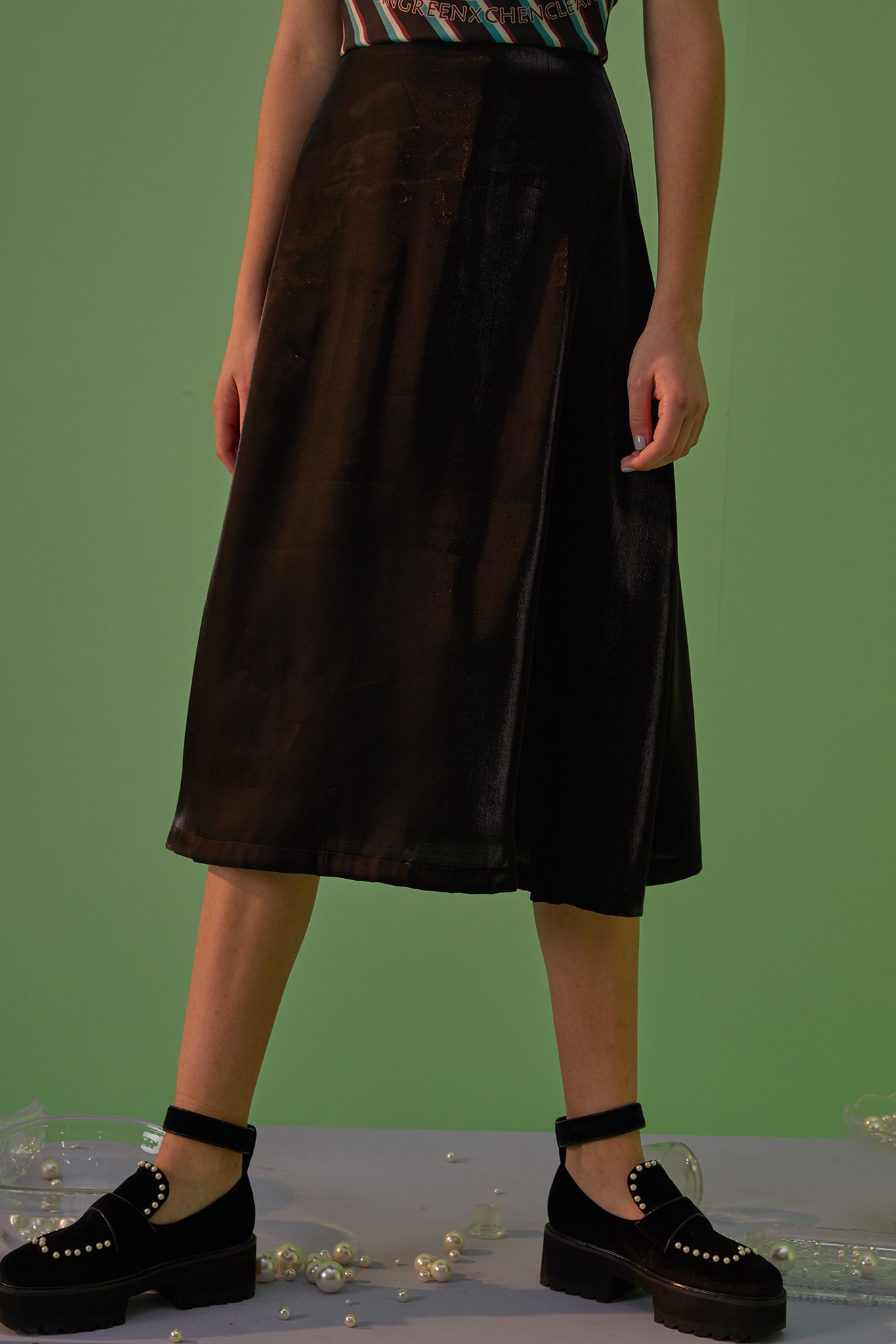 WXC | Silky Printed Midi Dress