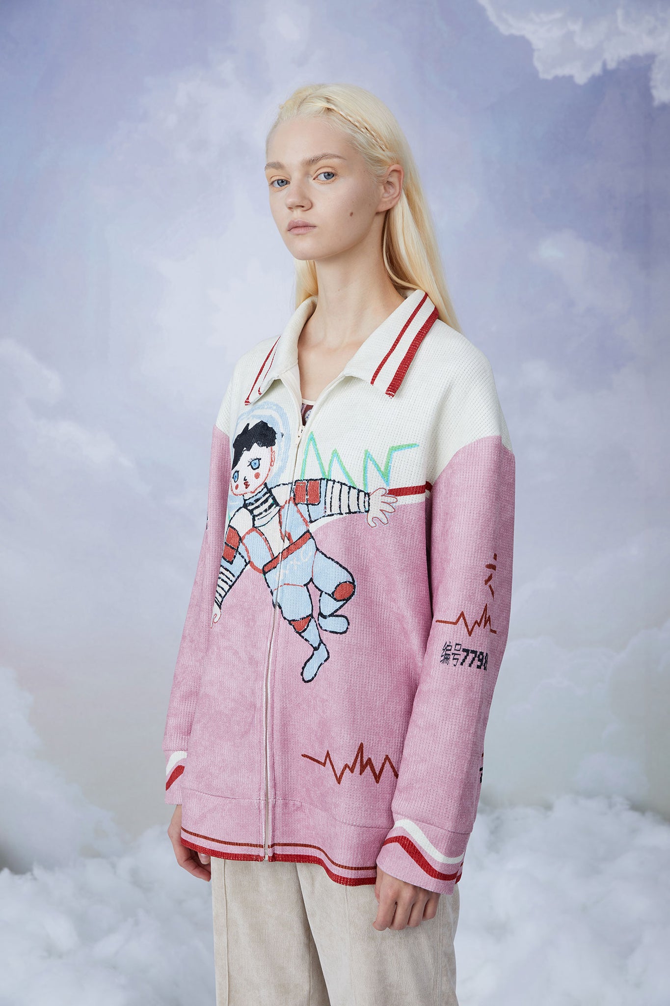WXC | Spaceman Pink Fleece Jacket