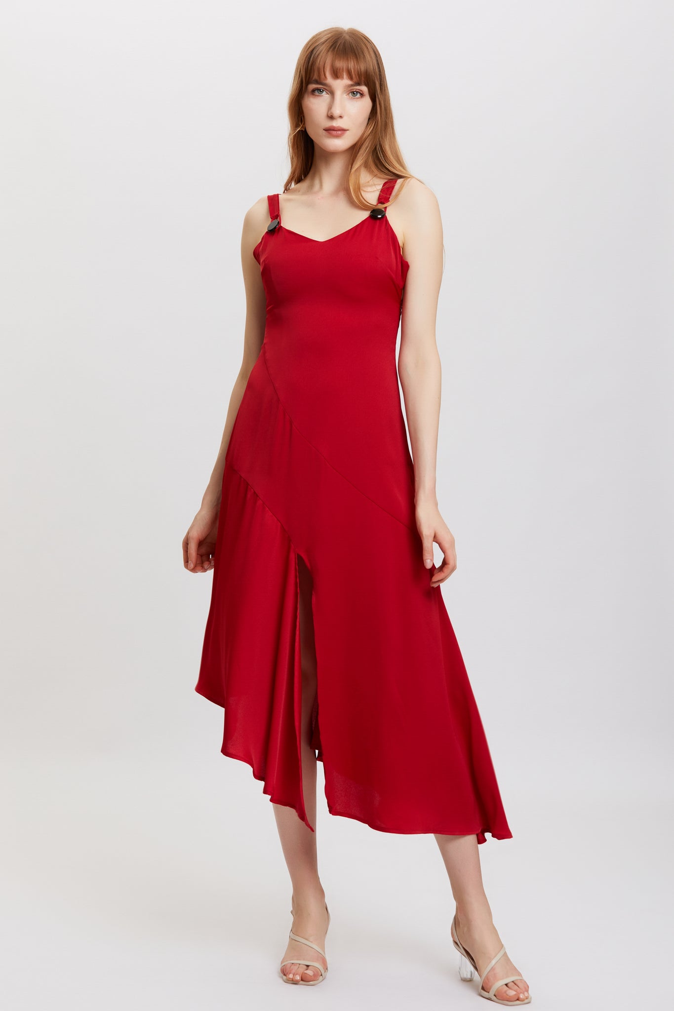 ST | Weigela Red Slip Dress