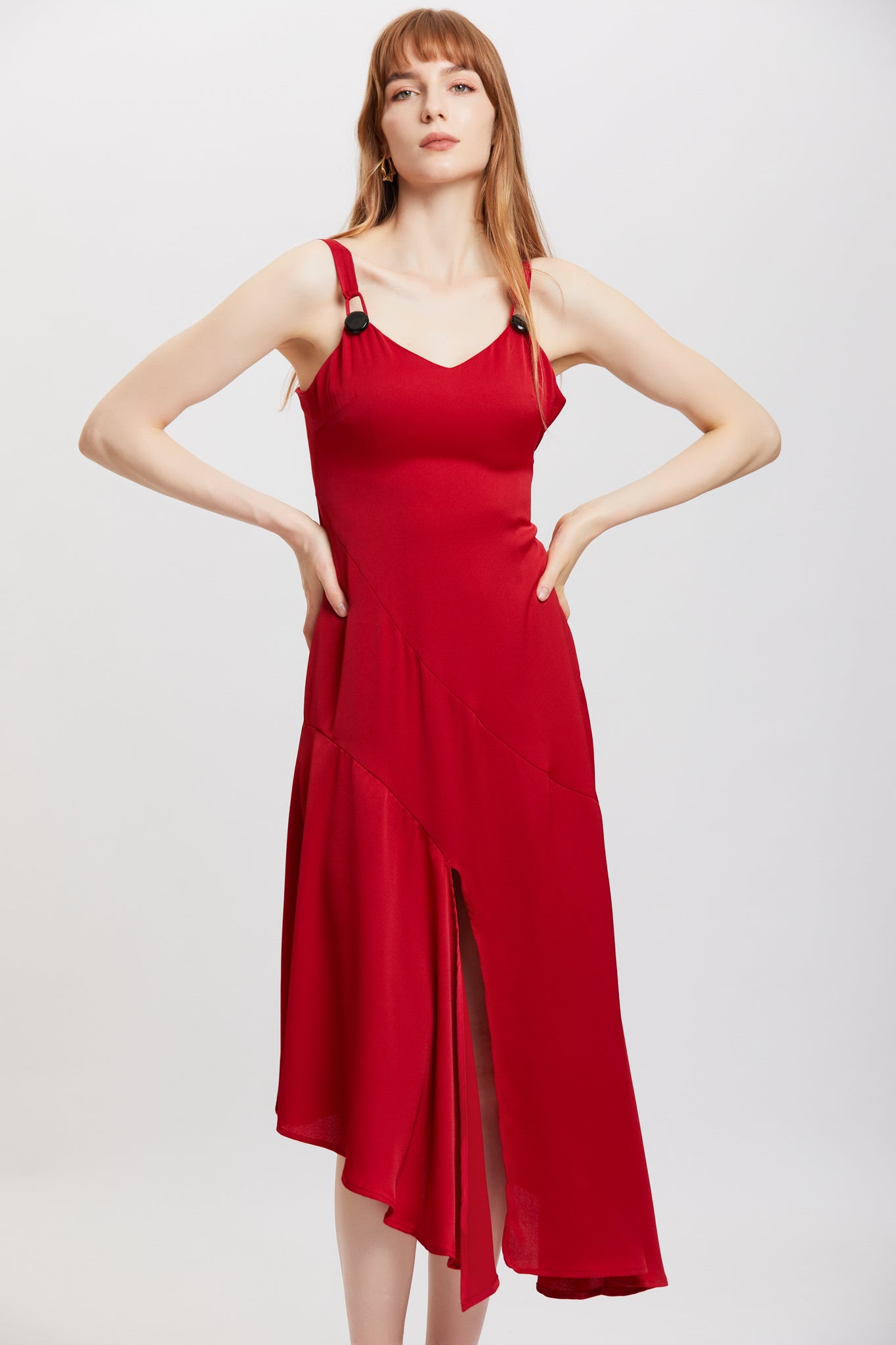 ST | Weigela Red Slip Dress