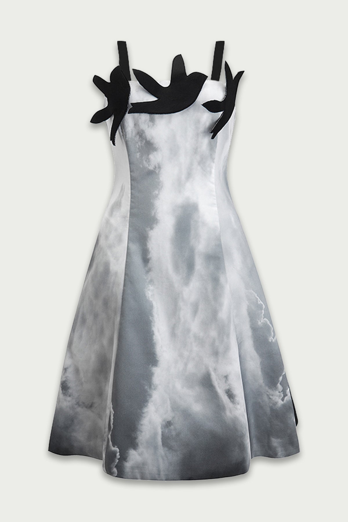 XUNRUO | Bird Patchwork Slip Mini Dress