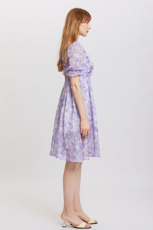 Sylphide | Yvette Purple Creps Dress