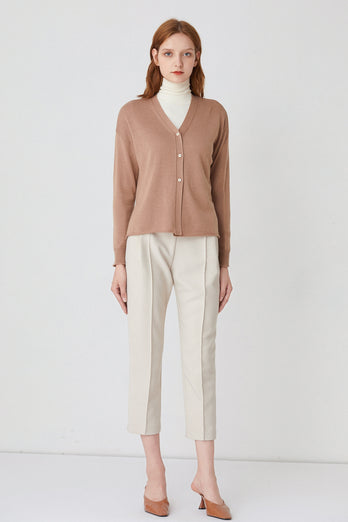 Fangyan | Ancelin Splicing Knit Cardigan