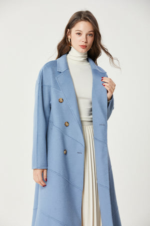 Fangyan | Blue Andrea Wool Coat