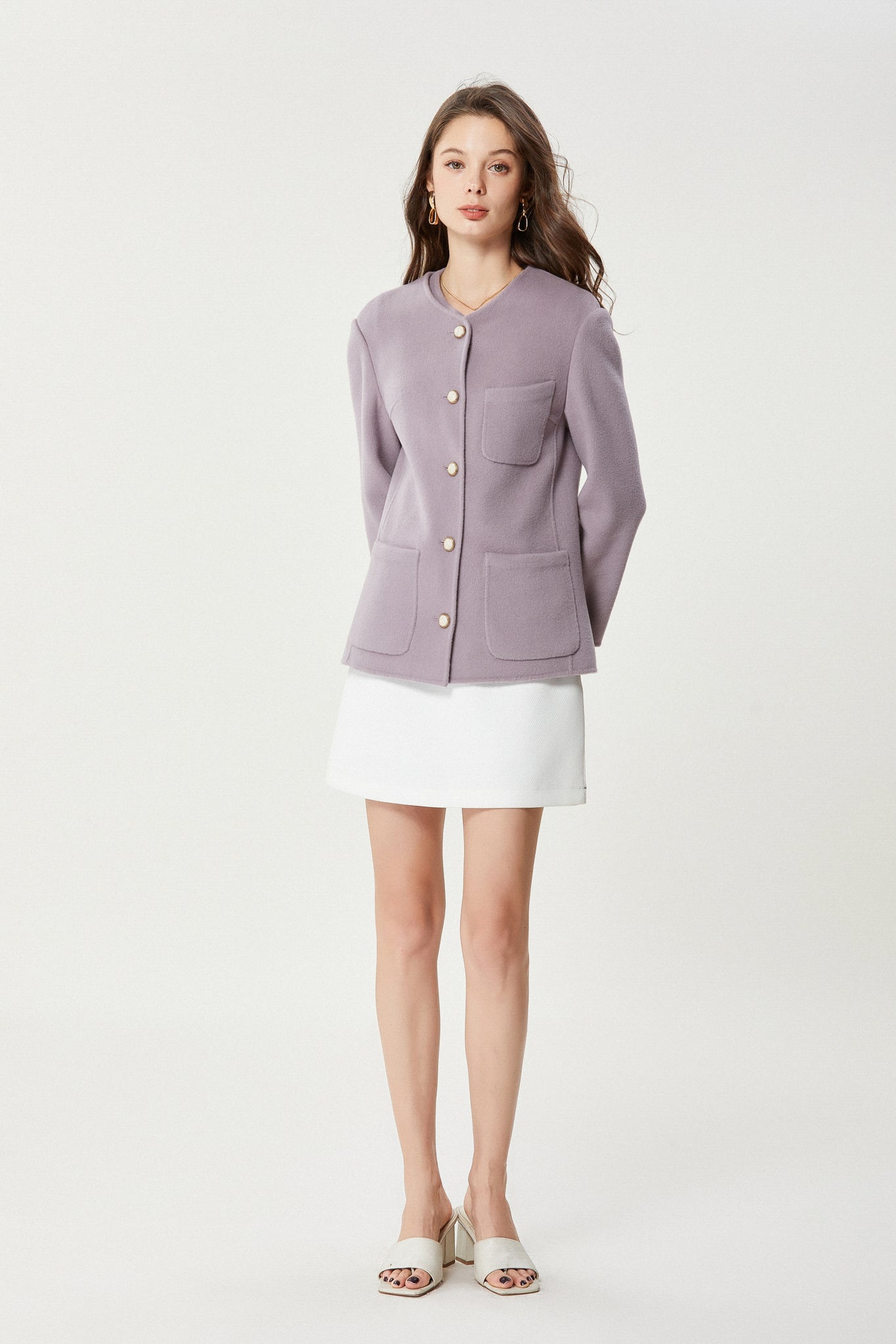 Fangyan | Sharon Wool Gilet and Coat Set