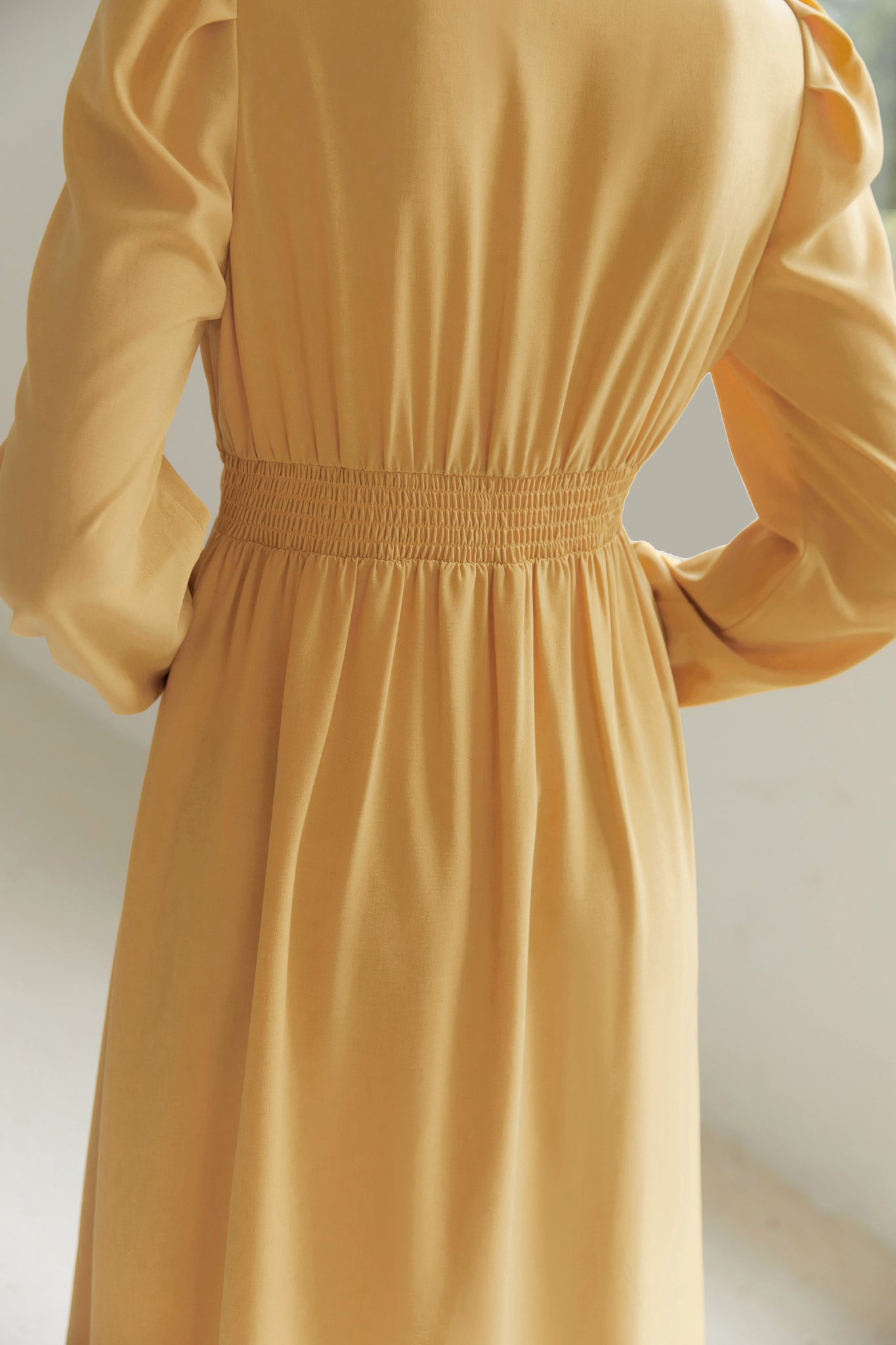Fansilanen | Ivelle Yellow Botton Dress