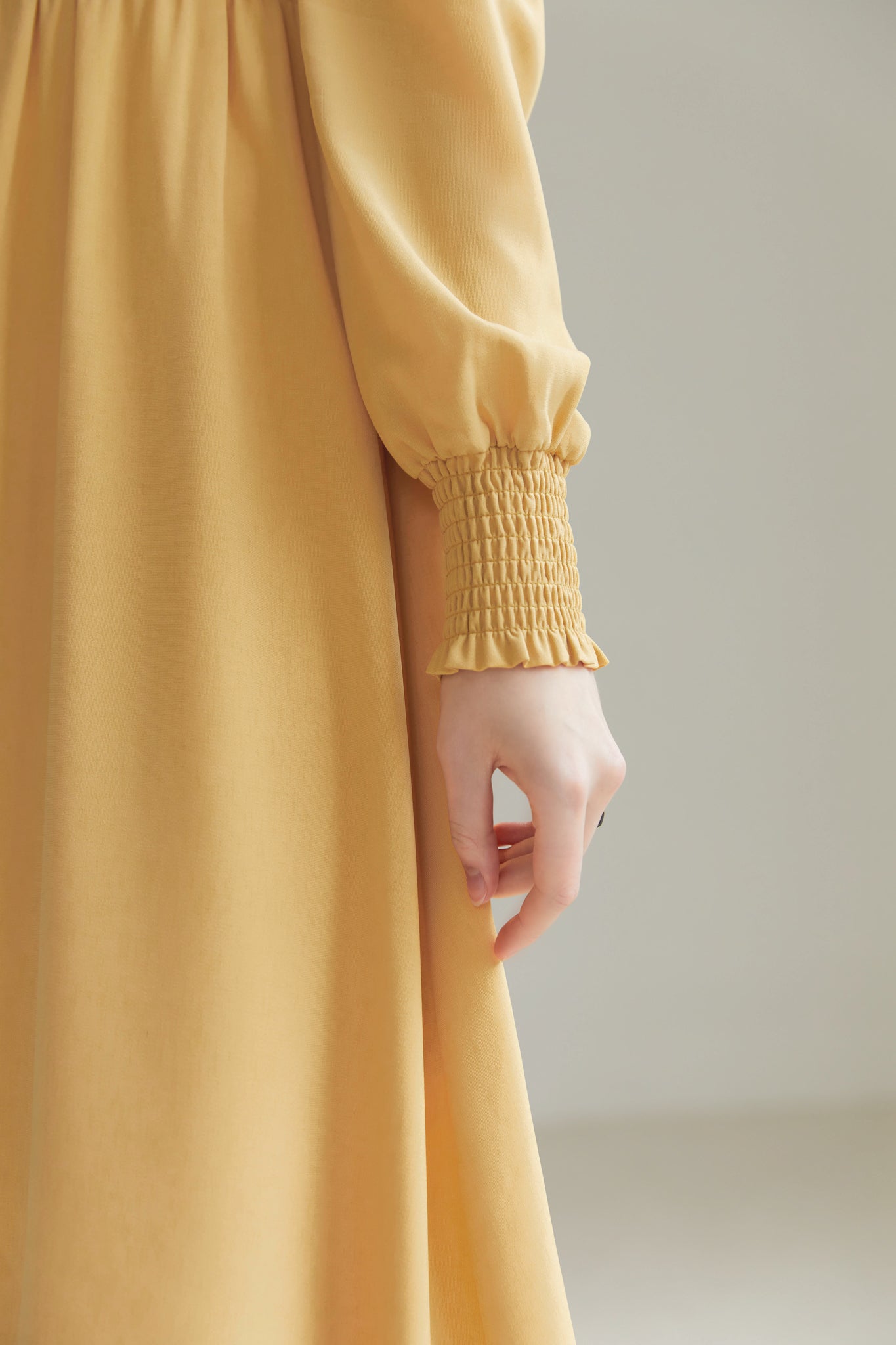 Fansilanen | Ivelle Yellow Botton Dress